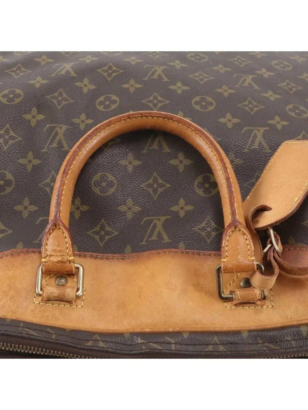 Louis Vuitton Monogram Alize de Poche Leather Boston Bag Tote